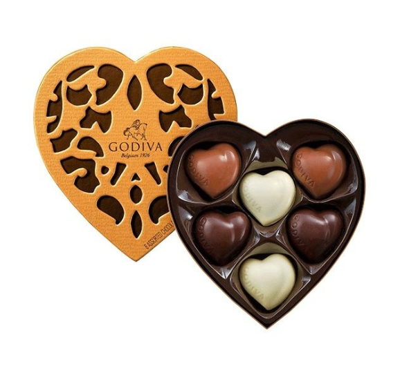 Godiva Coeur Iconique 6 Adet Kalp Pralin