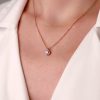 Rose - 925 Ayar Gümüş Swarovski Taşlı Rose Kolye2