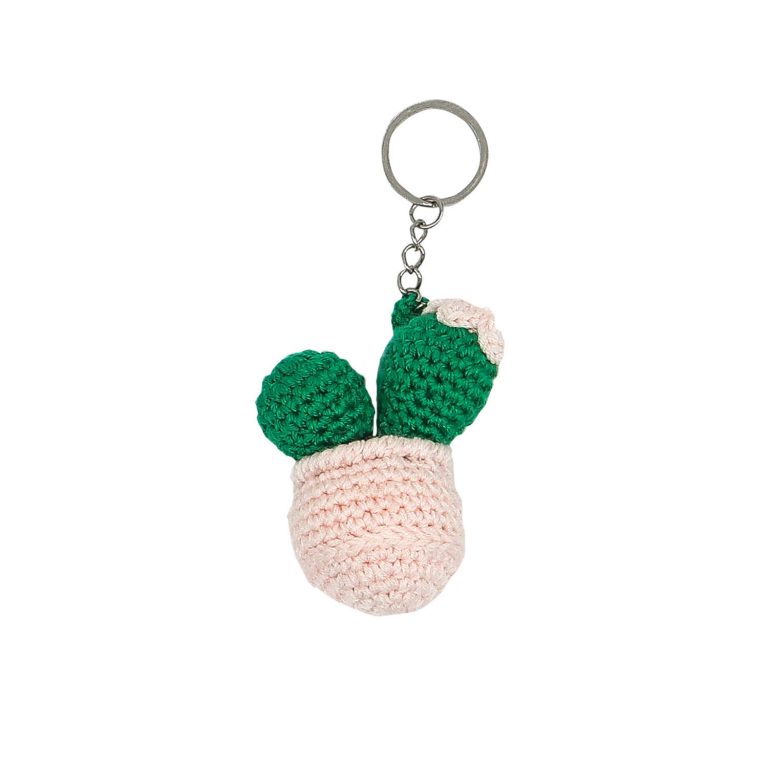 Kaktüs Amigurumi Anahtarlık