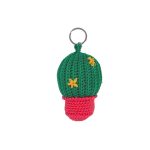Çiçekli Kaktüs Amigurumi Anahtarlık