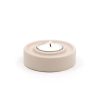 El Yapımı Beton Tealight Mumluk – Bej