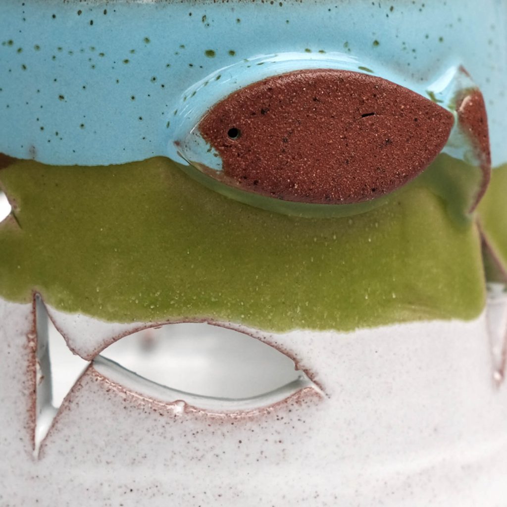 El Yapımı Balık Figürlü Tealight Mumluk - Yeşil El Yapımı Balık Figürlü Tealight Mumluk - Yeşil