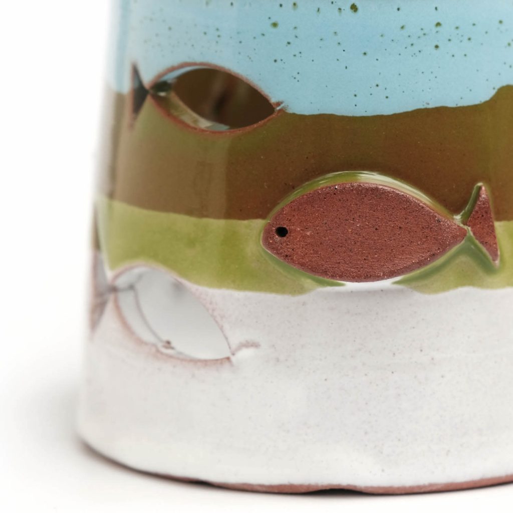 El Yapımı Balık Figürlü Tealight Mumluk - Yeşil El Yapımı Balık Figürlü Tealight Mumluk - Yeşil