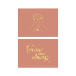 Yaldızlı – Forever and Always Motto Kartı