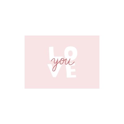 Love You Motto Kartı