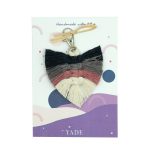 Yaprak Makrome Anahtarlık - Grey