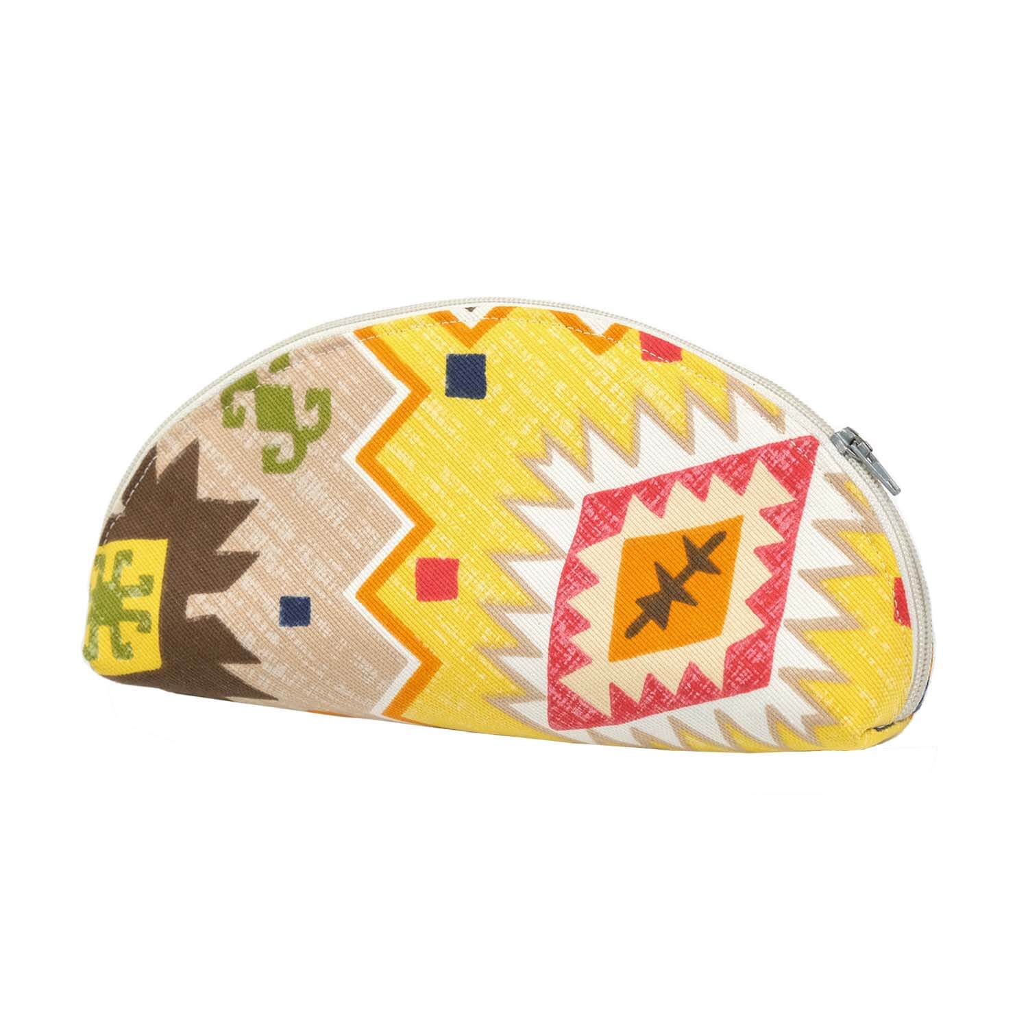 Etnik Desenli Clutch Makyaj Çantası