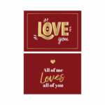 All Of Me Loves You Motto Kartı