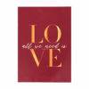 All We Need is Love Motto Kartı