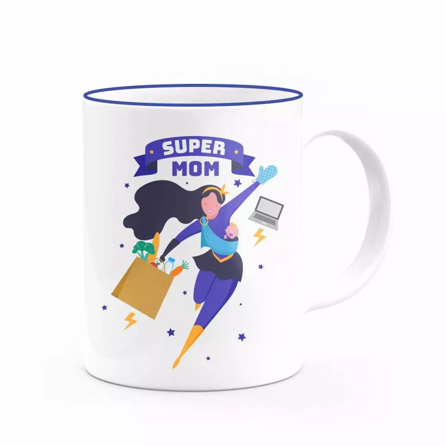 Super Mom Baskılı Kupa No:1