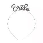 Taşlı Silver Bride Metal Taç