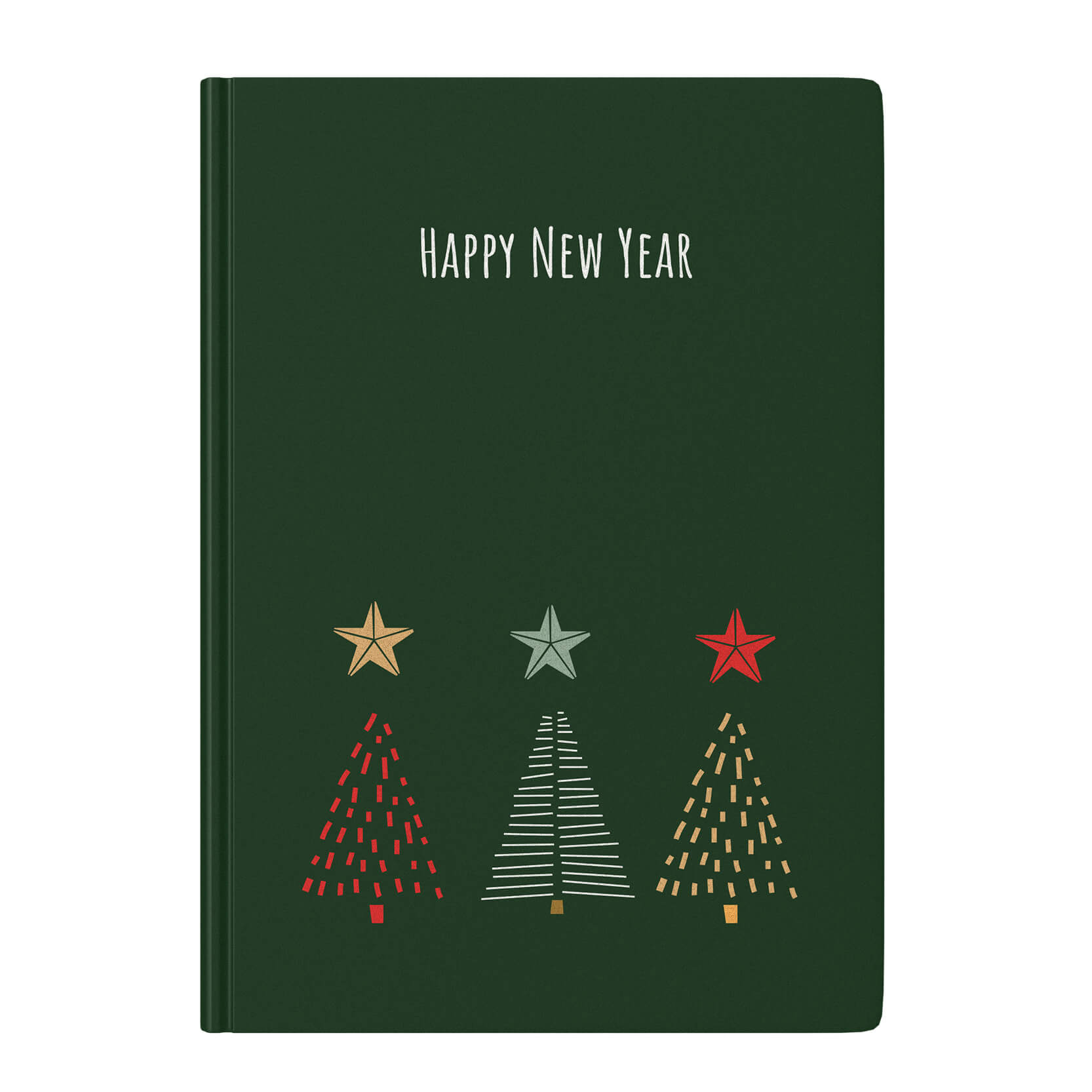 Yeşil Happy New Year Defter