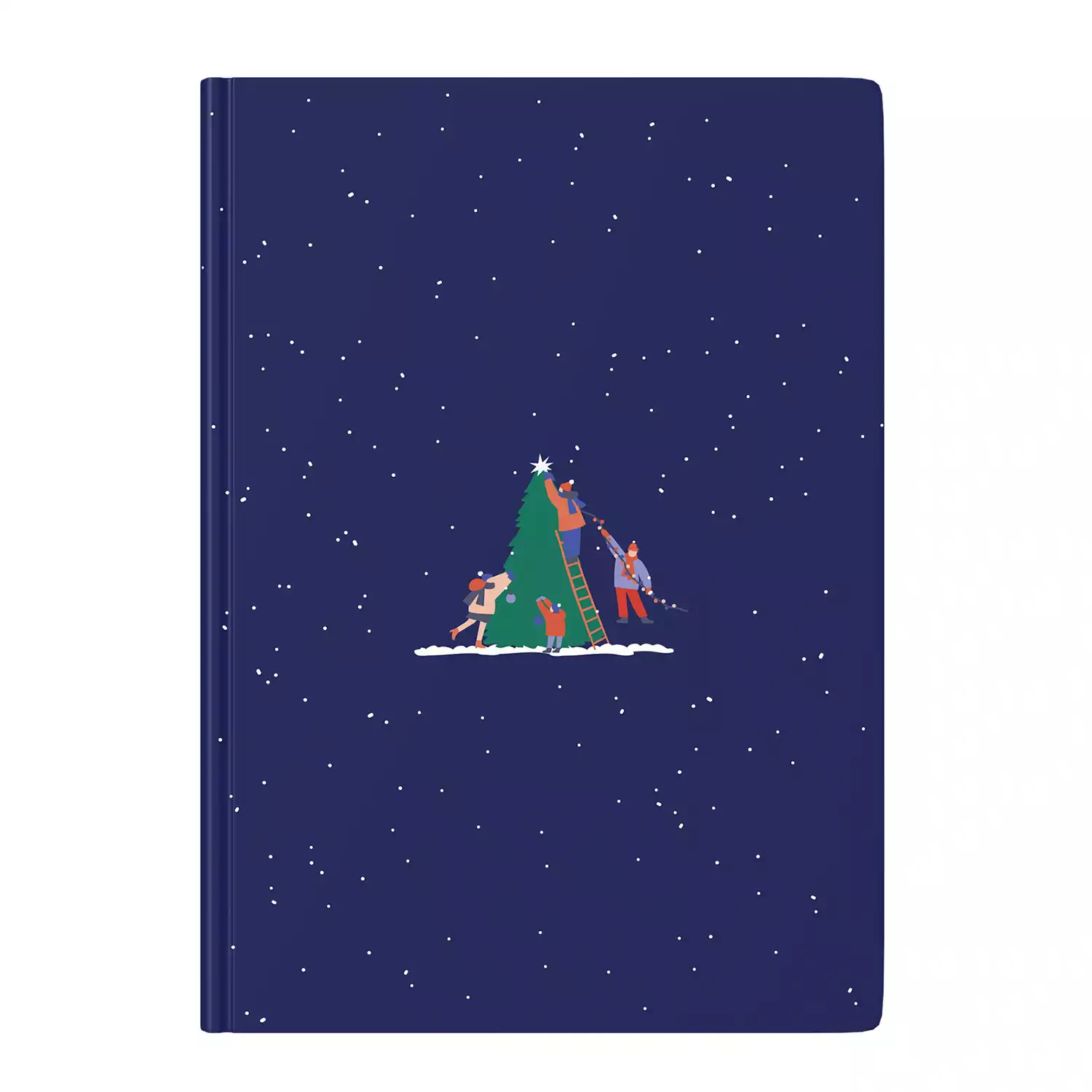 Lacivert Çam Ağacı Temalı Defter