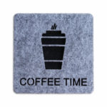 Coffee Time Keçe Bardak Altlığı