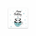 Happy Birthday Bardak Altlığı – Panda