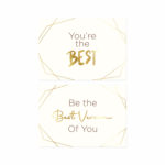 Yaldızlı - You e the Best Motto Kartı