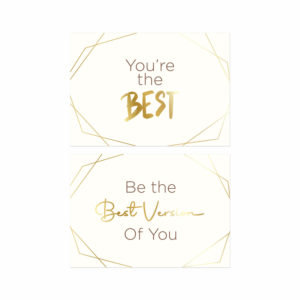 Yaldızlı - You
e the Best Motto Kartı