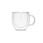 Çift Cidarlı Cam Kupa