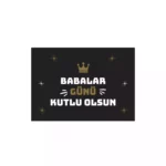Babalar Günü Motto Kart