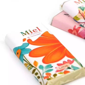Miel Chocolate - Lotuslu Beyaz Tablet Çikolata
