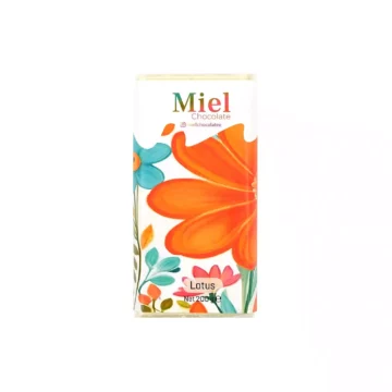 Miel Chocolate - Lotuslu Beyaz Tablet Çikolata