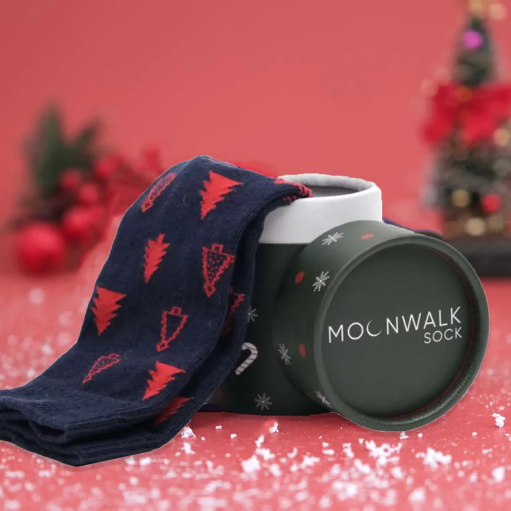 Moonwalk Sock – Lacivert Çam Ağacı Desenli Çorap Moonwalk Sock – Lacivert Çam Ağacı Desenli Çorap