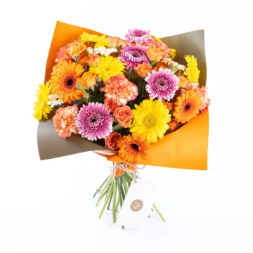 Mixx - Gül, Gerbera ve Karanfil Çiçek Buketi