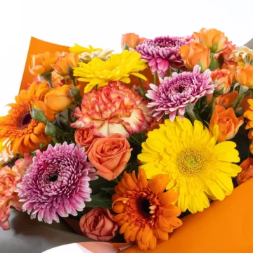 Mixx - Gül, Gerbera ve Karanfil Çiçek Buketi