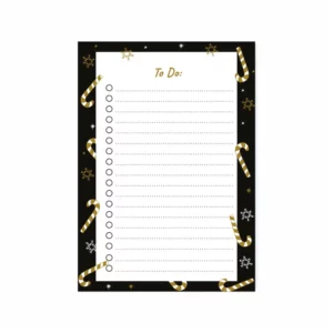 Siyah Yeni Yıl Temalı Mini Planlayıcı