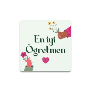 En İyi Öğretmen Taş Bardak Altlığı