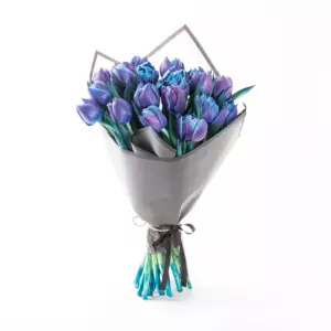 Galaxy of Love - Mavi Mor Renkli Lale Buketi