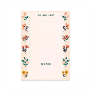 Renkli Çiçek Desenli Mini Planlayıcı