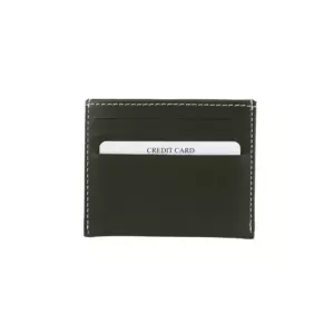 Vegan Deri Kartlık - Haki