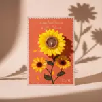 Yade Ayçiçeği Temalı Dekoratif Mum