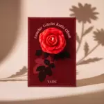 Yade Gül Temalı Dekoratif Mum