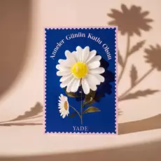 Yade Papatya Temalı Dekoratif Mum