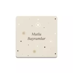 Mutlu Bayramlar Taş Bardak Altlığı