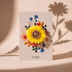 Yade Ayçiçeği Dekoratif Mum