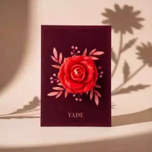 Yade Gül Dekoratif Mum