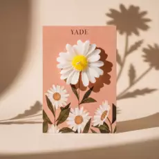 Yade Papatya Dekoratif Mum