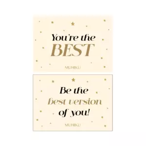Be the Best Version of You Motto Kartı