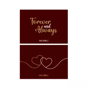 Yaldızlı - Forever and Always Motto Kartı