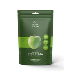 Dizzy Foods Dondurularak Kurutulmuş Yeşil Elma